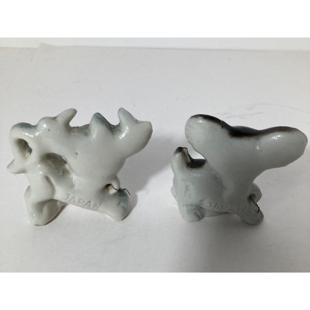 Vintage Japan Porcelain Cow Dog Puppie 2" Flaw‎ - Picture 2 of 11